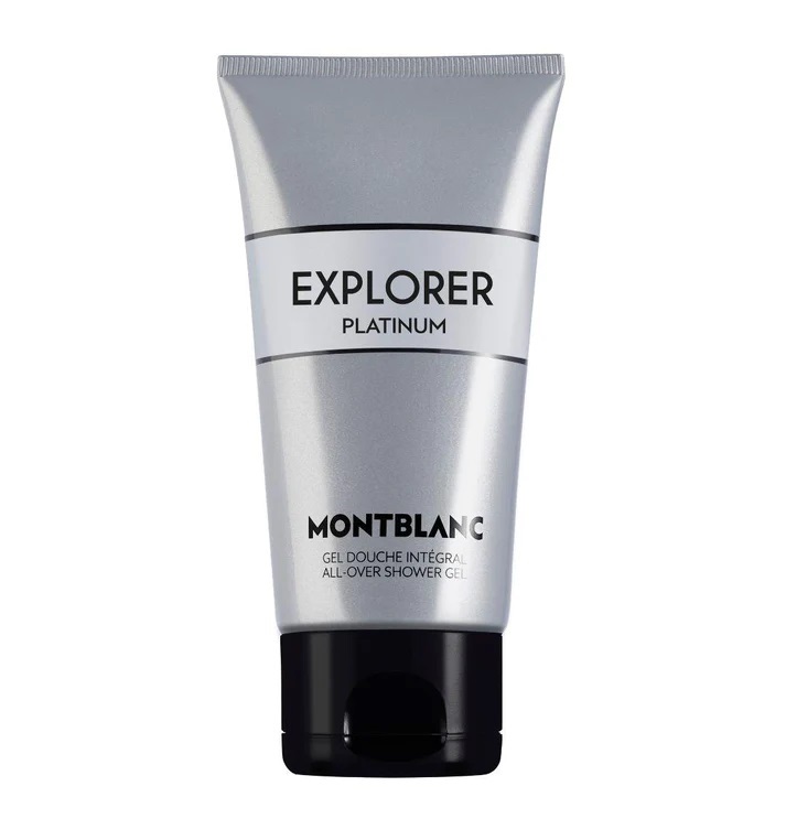 Montblanc Explorer Platinum Gel Doccia 150 ml - Fragranza Legnosa e Aromatica con Note di Violetta, Salvia e Cedro