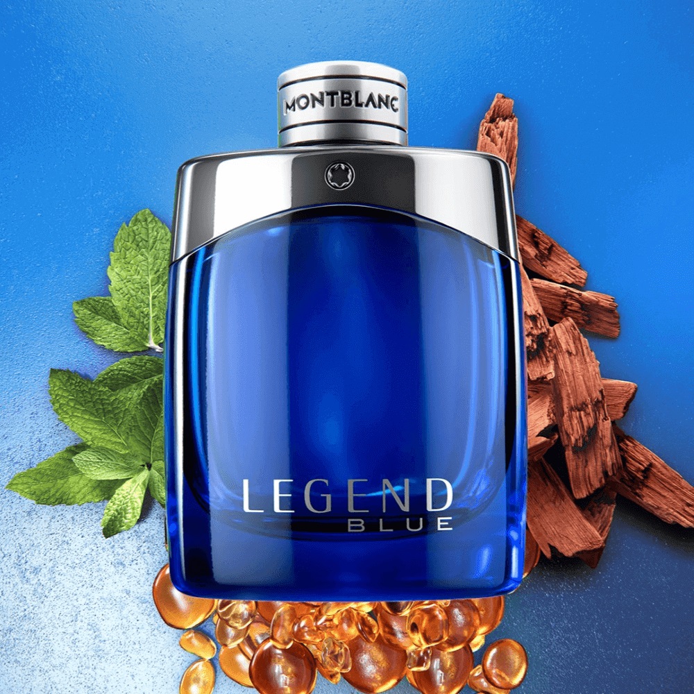 Montblanc Legend Blue Eau de Parfum 100 ml - Fragranza fresca e legnosa per uomo