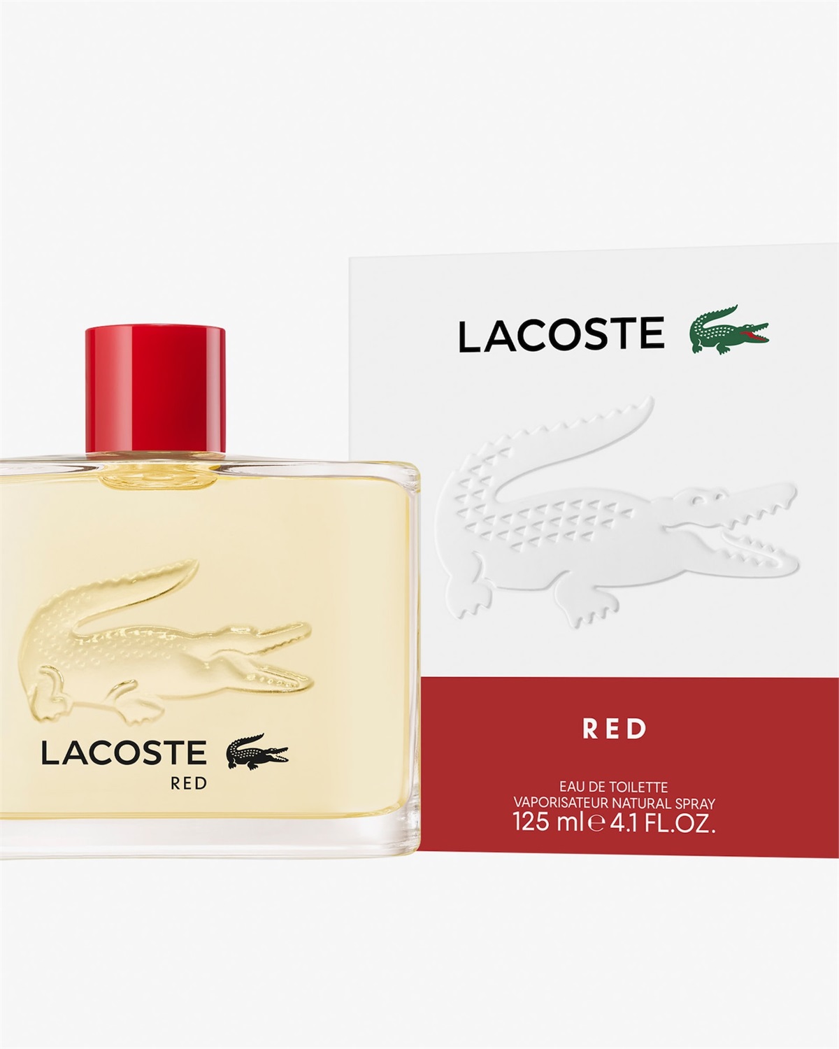 Lacoste Red Eau de Toilette 125 ml - Fragranza Aromatica Fougere per Uomo, Energico e Maschile
