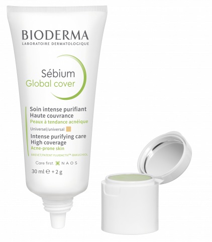 Bioderma Sébium Global Cover 30 ml Stick Correttore 2 g - Trattamento Purificante per Pelli Grasse e Acneiche