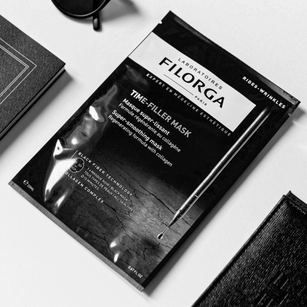 Filorga Time-Filler Mask - Maschera in Tessuto Super Levigante 23g - Rimpolpante e Liftante con Collagene Naturale