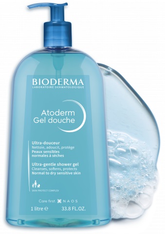 Bioderma Atoderm Gel Douche 500 ml - Gel Doccia Ipoallergenico per Neonati, Bambini e Adulti, Senza Sapone e Conservanti