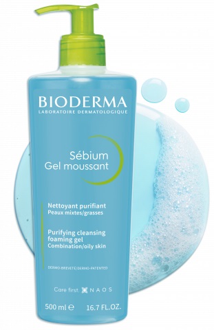 Bioderma Sébium Gel Moussant 200ml - Gel detergente purificante per pelli miste e grasse