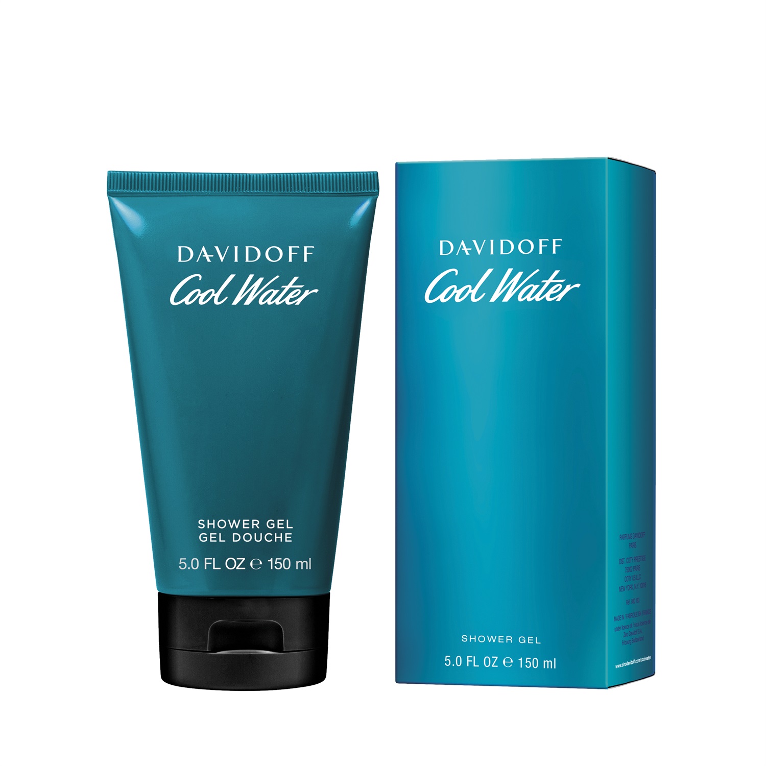 Davidoff Cool Water Shower Gel 150 ml - Gel Doccia Fresco e Aromatico Ispirato all'Oceano