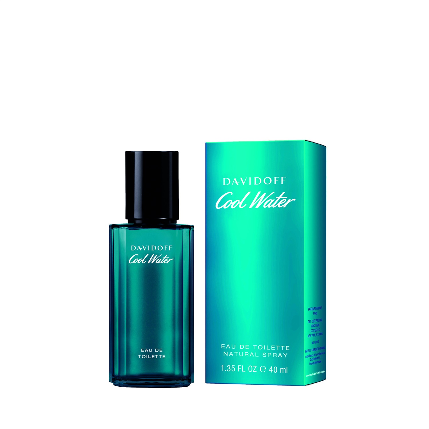 Davidoff Cool Water Eau de Toilette 40ml - Fragranza Fresca e Aromatica Ispirata all'Oceano