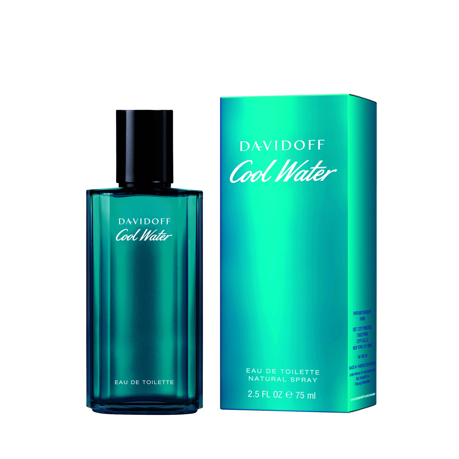 Davidoff Cool Water Eau de Toilette per Uomo 75 ml - Fragranza Fresca e Aromatica Ispirata all'Oceano