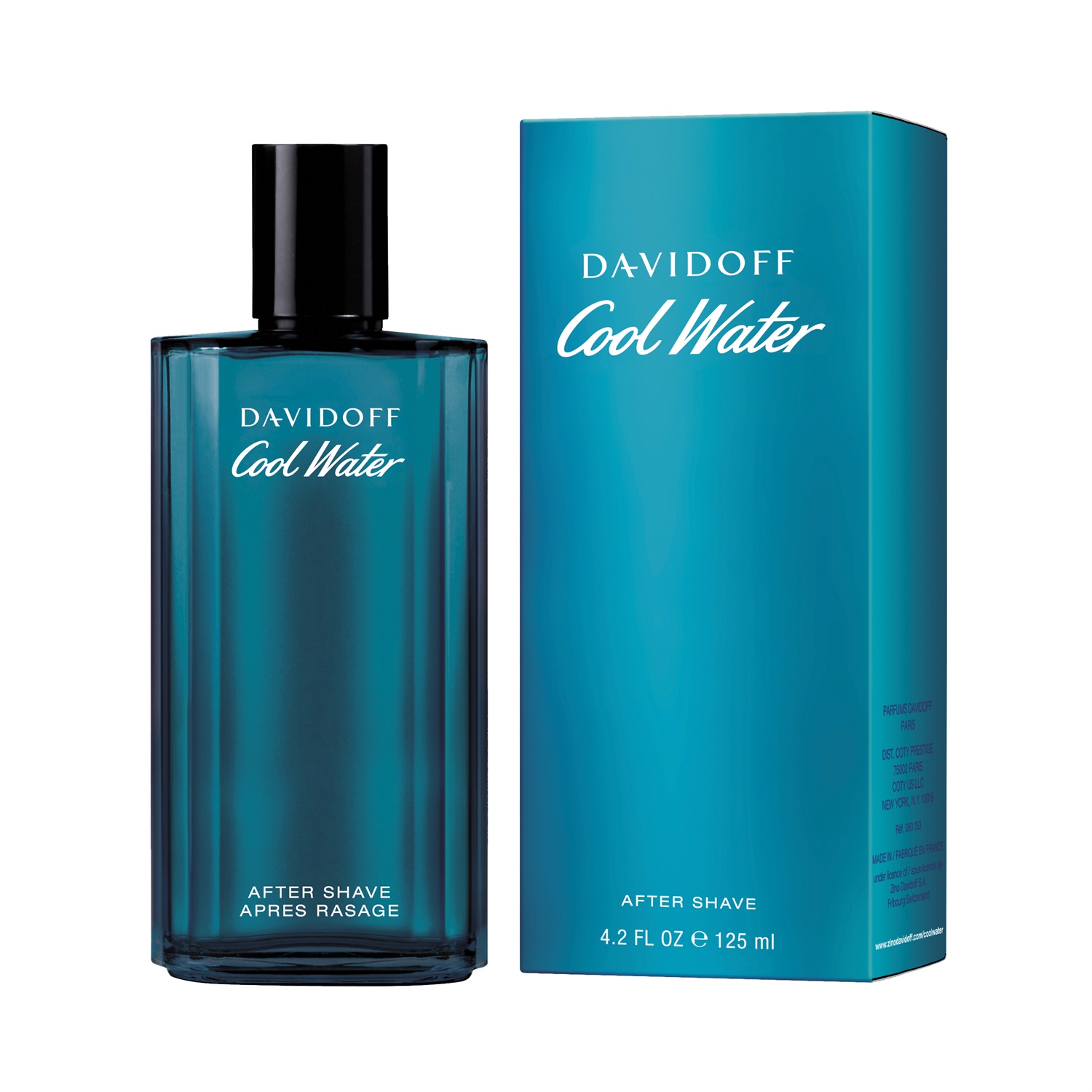 Davidoff Cool Water Lozione Dopobarba Rinfrescante 125 ml - Fragranza Aromatica con Menta Piperita e Lavanda