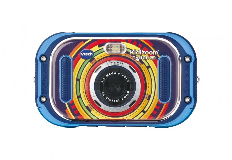 VTech KidiZoom Touch 5.0 - Macchina fotografica digitale per bambini Blu, età consigliata 5