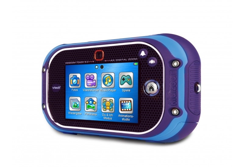 VTech KidiZoom Touch 5.0 - Macchina fotografica digitale per bambini Blu, età consigliata 5