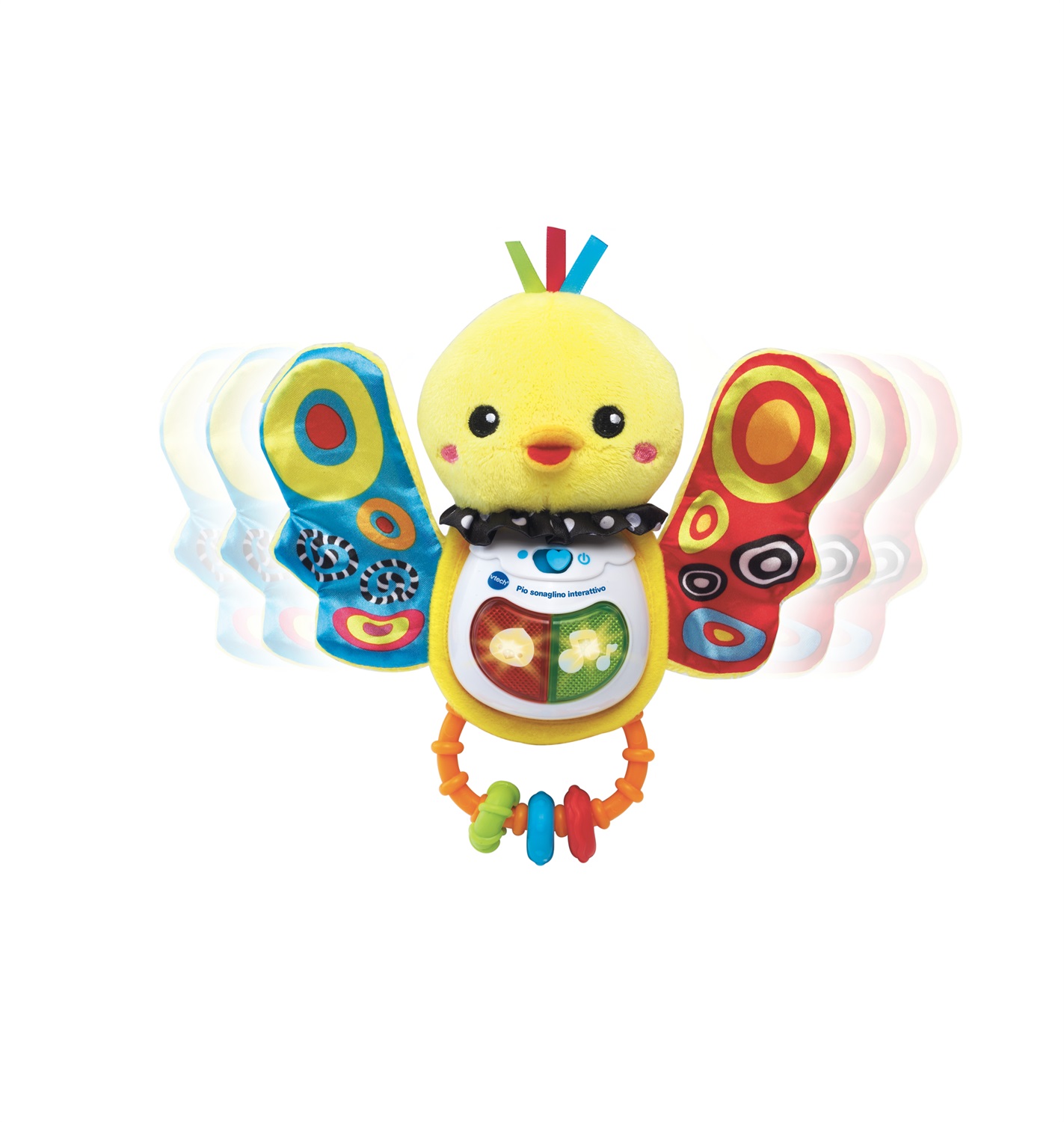 VTech Pio Sonaglino Interattivo - Pulcino Musicale e Luminoso con Sensore di Movimento, 10 Melodie e 3 Canzoni, per Neonati 3-24 Mesi