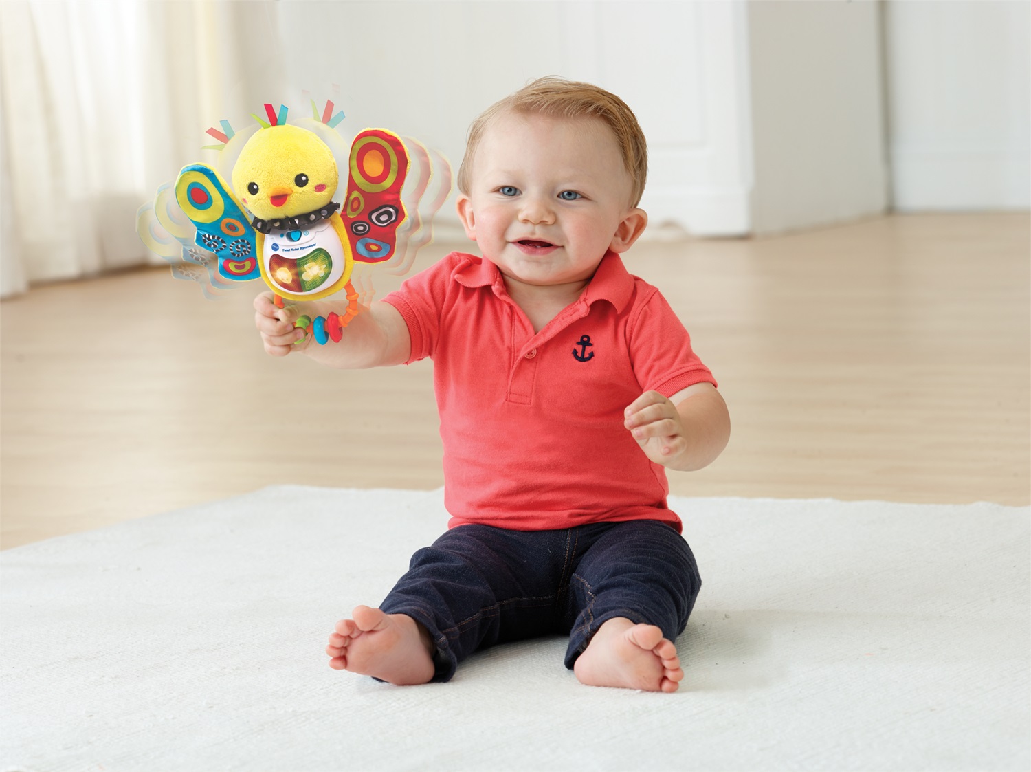 VTech Pio Sonaglino Interattivo - Pulcino Musicale e Luminoso con Sensore di Movimento, 10 Melodie e 3 Canzoni, per Neonati 3-24 Mesi