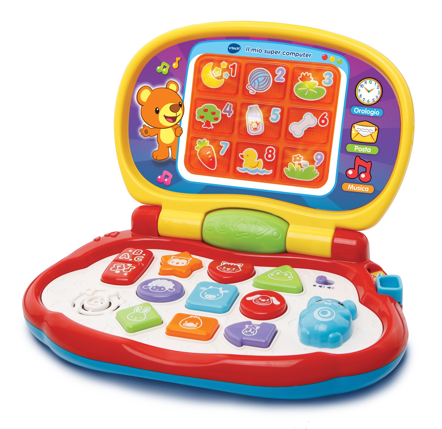 VTech Il Mio Super Computer Interattivo - Computer per Bambini 12-36 Mesi con Mouse, Effetti Luminosi e Suoni Divertenti