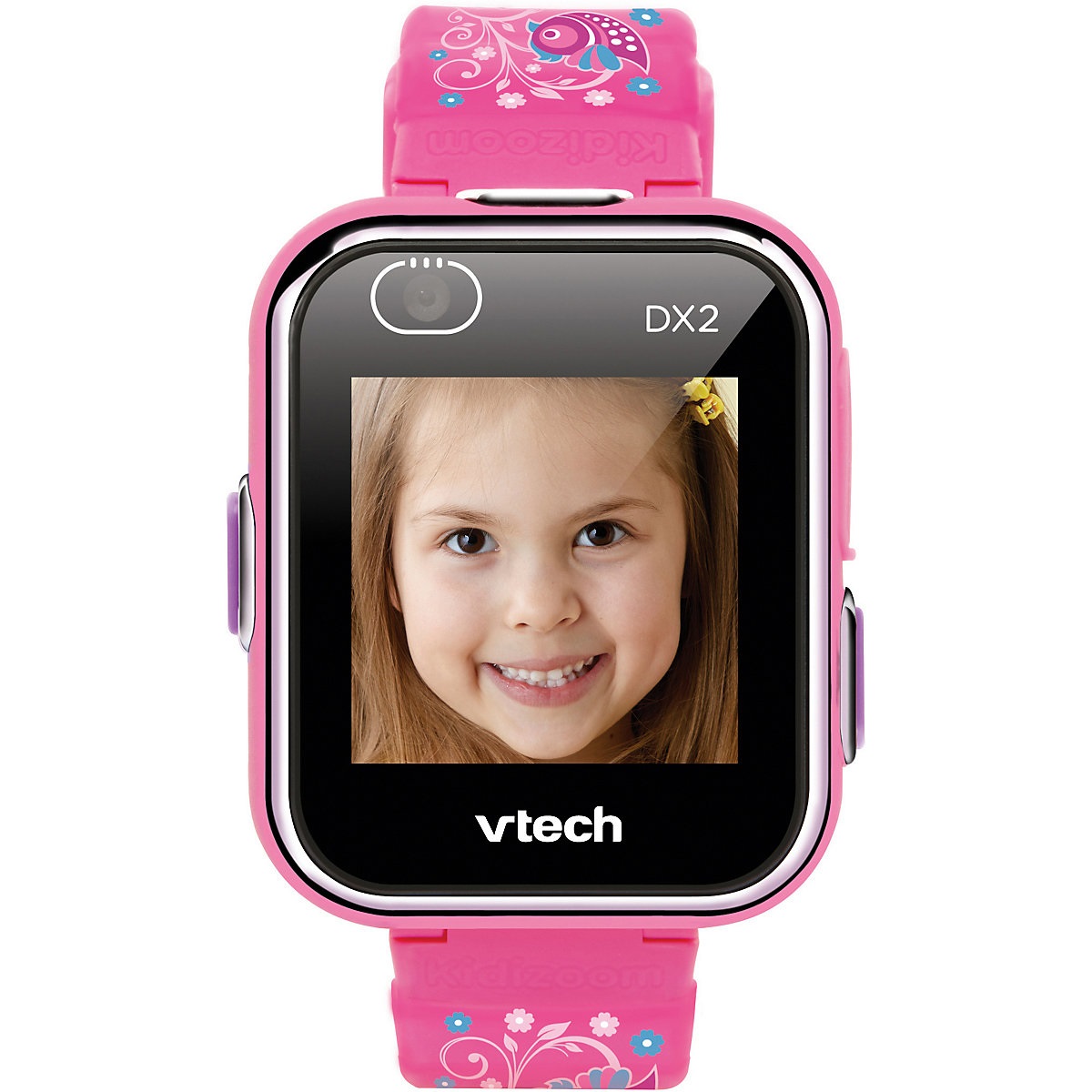 VTech Kidizoom Smartwatch DX2 Rosa - Orologio Interattivo per Bambini con Doppia Fotocamera, Schermo Touch a Colori, Sensore di Movimento, Resistente agli Urti, Lingua Italiana, 5-13 Anni