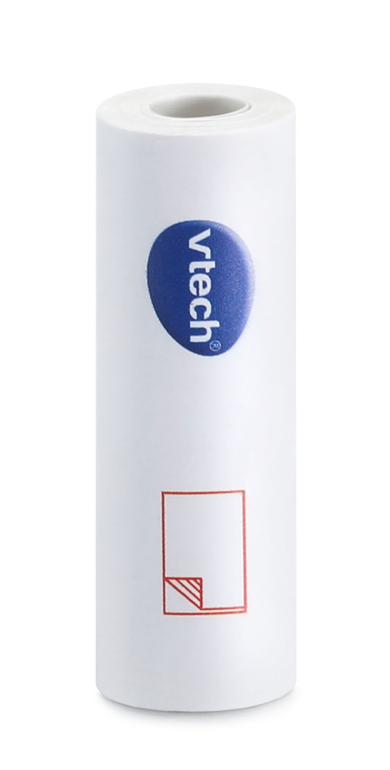VTech KidiZoom Print Cam - Ricambio Carta Termica, Confezione 5 Rotoli, Compatibile con Kidizoom Print Cam, Fino a 400 Foto, Inclusi 2 Rotoli Adesivi