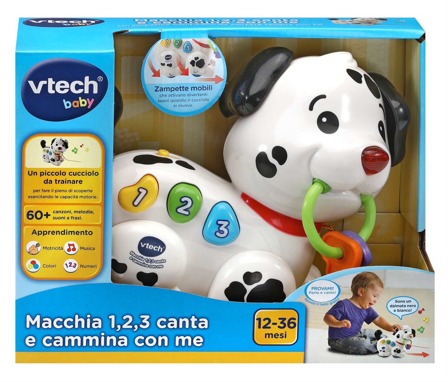 VTech Baby Macchia - 1,2,3, Canta e Cammina con me!
