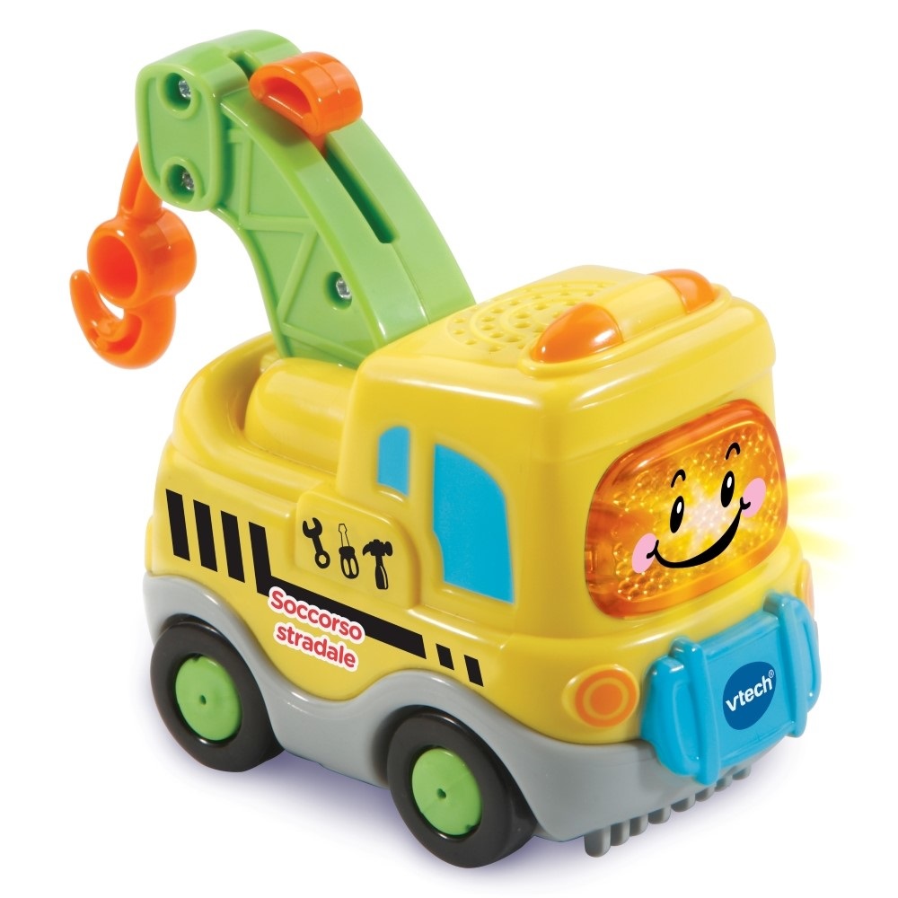 VTech Vroom Vroom Go - Il Mio Primo Garage Interattivo con Veicolo Elettronico, Pista Macchinine e Garage Parlante per Bambini 1-5 Anni