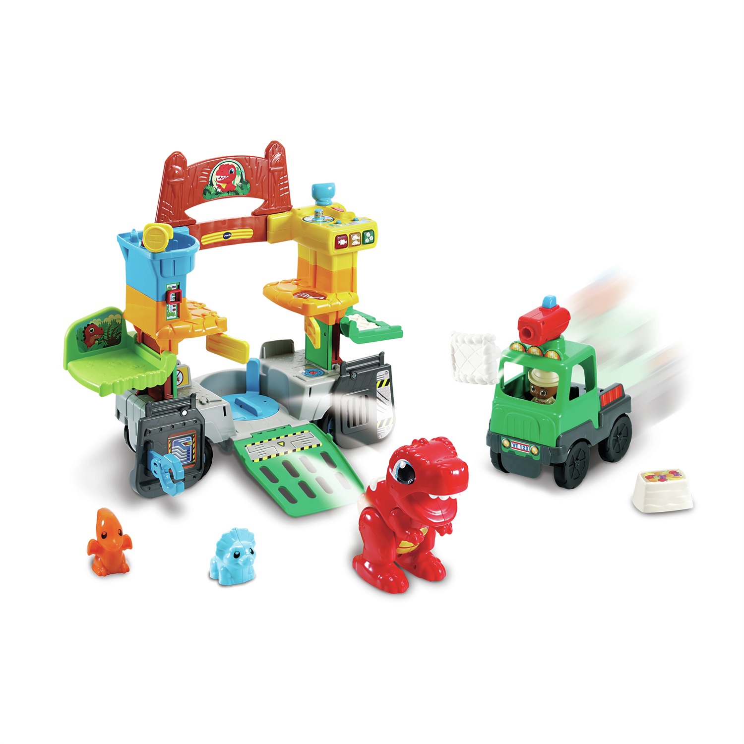 VTech Camion Interrabile 2 in 1 - Parco Dinosauri per Bambini 1-5 Anni