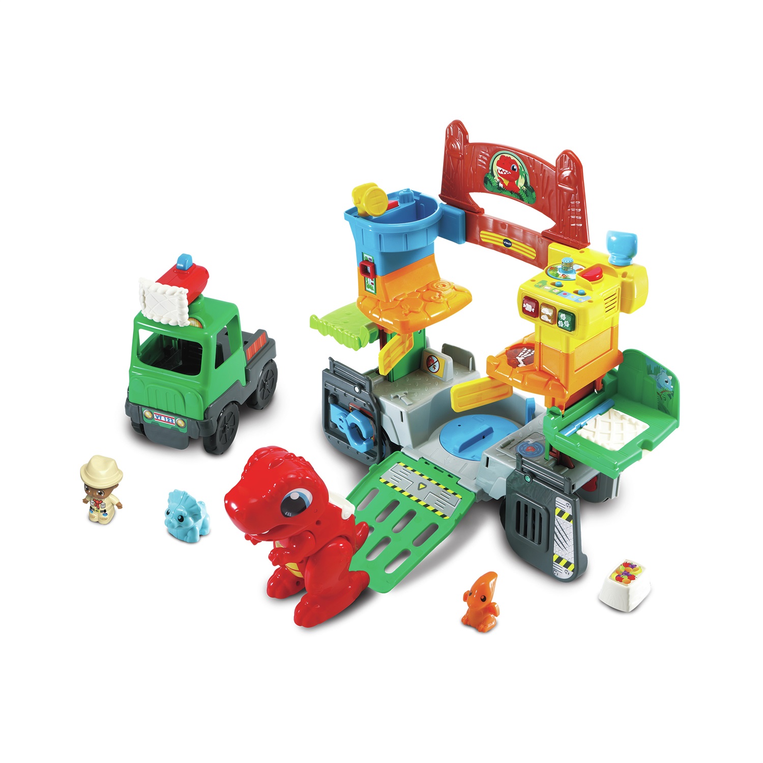 VTech Camion Interrabile 2 in 1 - Parco Dinosauri per Bambini 1-5 Anni