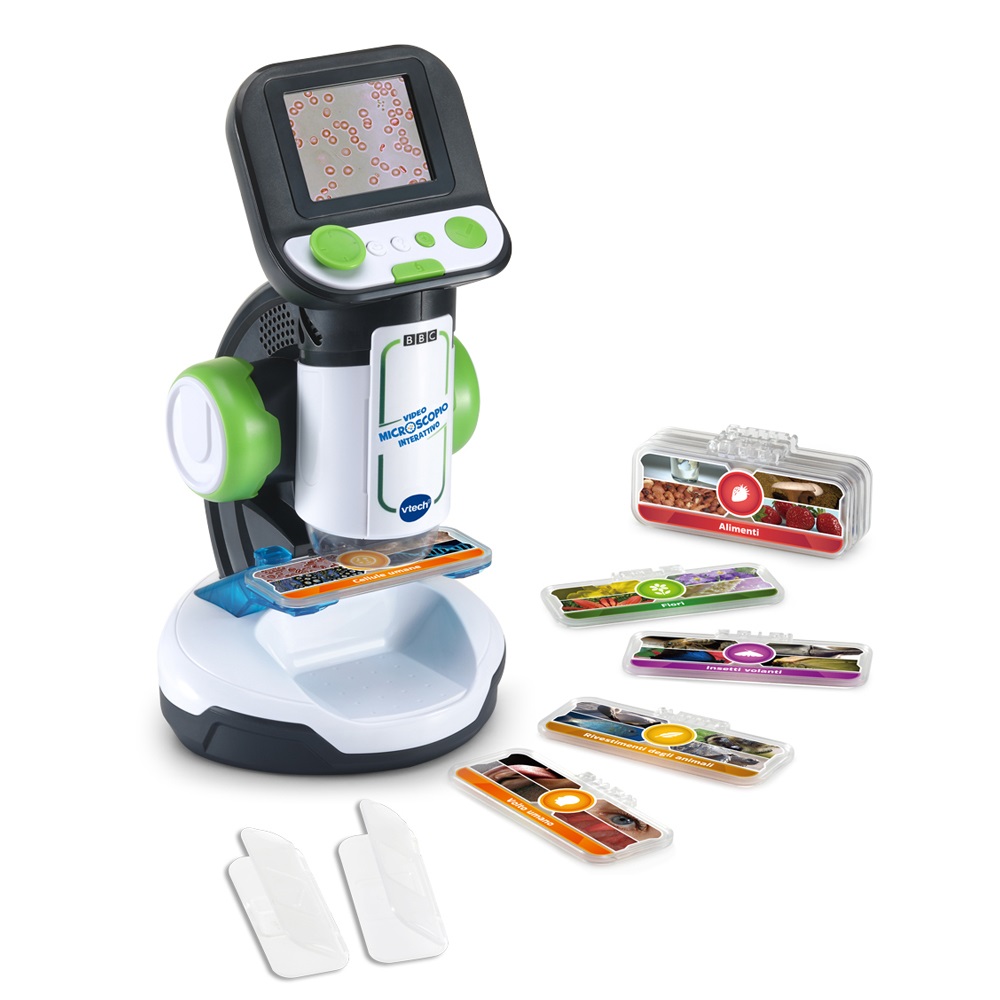 VTech Video Microscopio Digitale Interattivo con Schermo a Colori 2,4