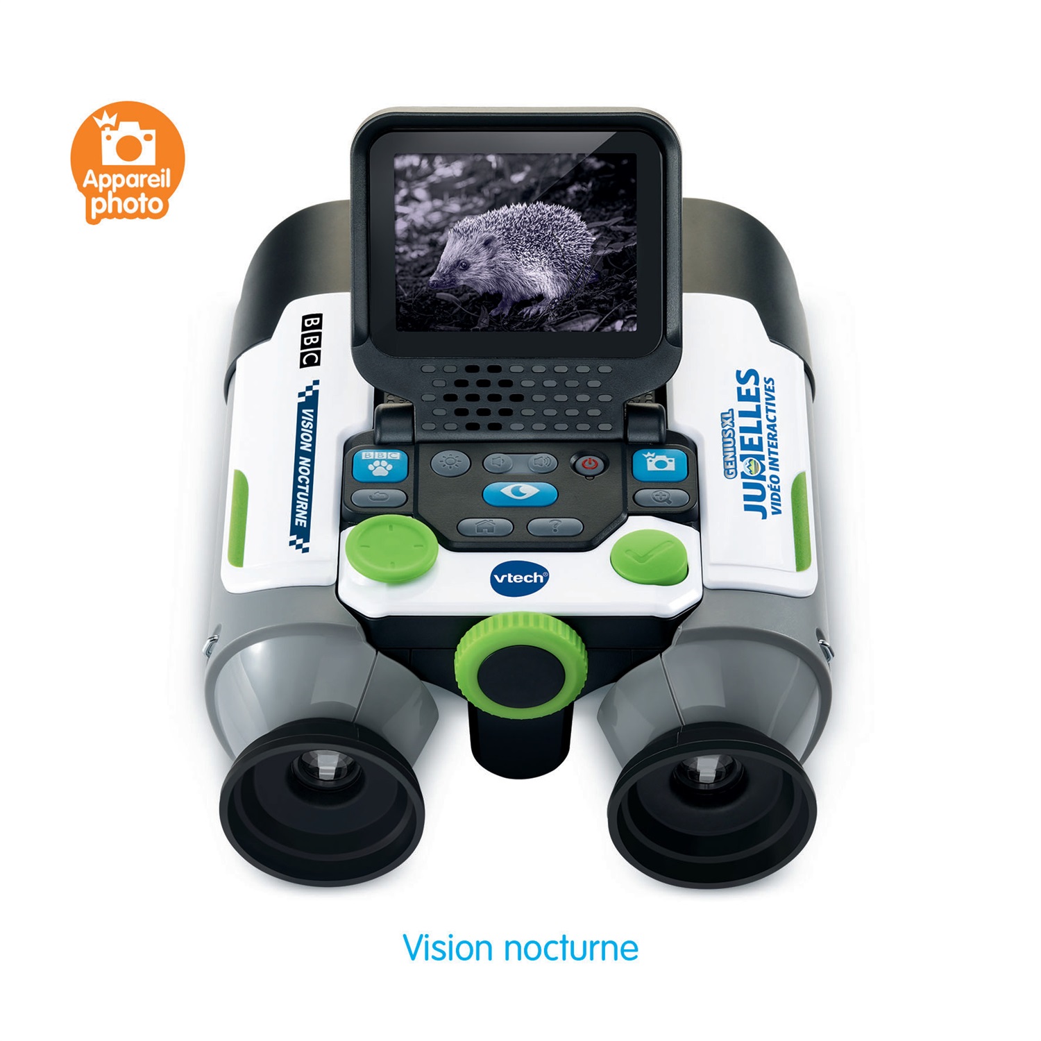 Vtech Genius XL - Video Binocolo Interattivo con Display LCD a Colori per Bambini dai 5 Anni