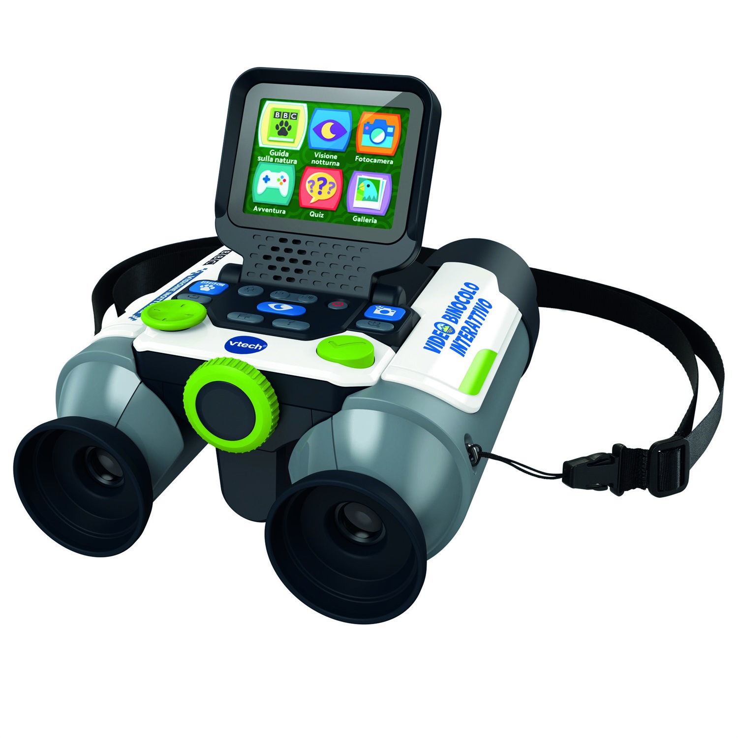VTech Video Binocolo Interattivo - 6 Modalità di Gioco, Schermo LCD a Colori, Ingrandimento 10x, Funzione Visione Notturna, per Bambini dai 5 ai 12 Anni