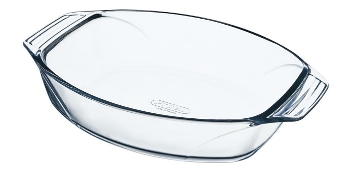 Pyrex Irresistible Teglia Ovale in Vetro Borosilicato 35x24 cm - Capacità 2,8 L, Adatta per Forno, Microonde e Lavastoviglie