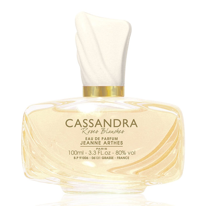 Jeanne Arthes Cassandra Roses Blanches Eau de Parfum 100 ml per Donna - Profumo Floreale Made in France