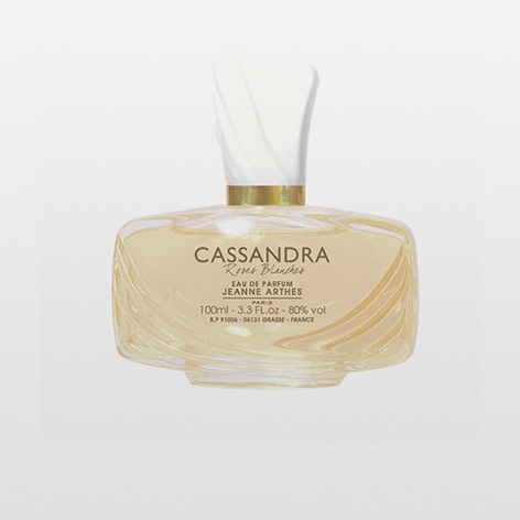 Jeanne Arthes Cassandra Roses Blanches Eau de Parfum 100 ml per Donna - Profumo Floreale Made in France