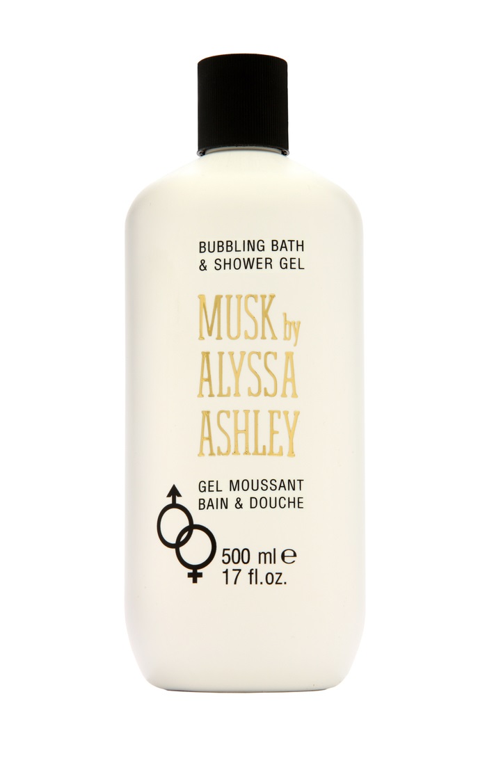 Alyssa Ashley Musk Bagnoschiuma e Docciaschiuma 500 ml - Gel idratante con profumo floreale