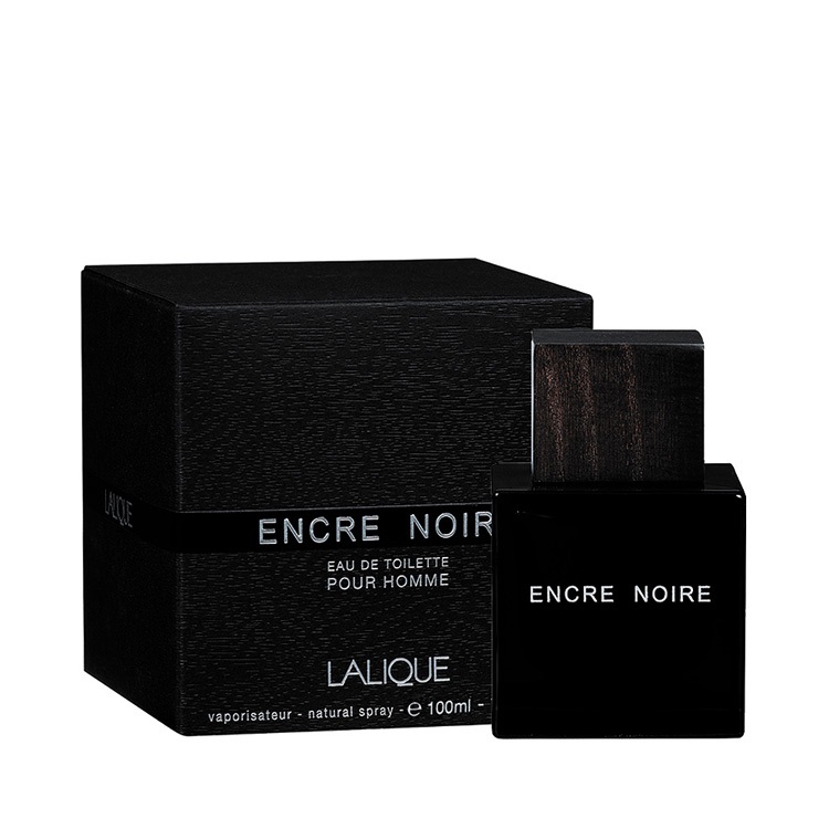 Lalique Encre Noire Eau de Toilette 100ml Uomo - Fragranza Legnosa e Aromatica con Note di Cipresso e Vetiver