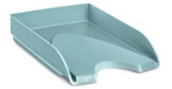 CEP Vaschetta Portacorrispondenza Pro Trasparente - 34,8 x 25,7 x 6,6 cm - Polistirene Riciclabile con Apertura Frontale