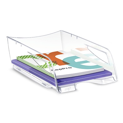 CEP Vaschetta Portacorrispondenza Maxi 220 Trasparente in Polistirene - 38,6 x 27 x 11,5 cm