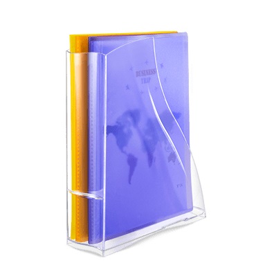 CEP Portariviste CepPro Isis in Polistirene Trasparente - Dimensioni 8,3x27,8x32,5 cm, Capacità 8 cm