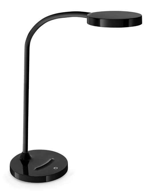 CEP Lampada da tavolo Flex LED 7W Nero con Interruttore Soft Touch e Dimmer