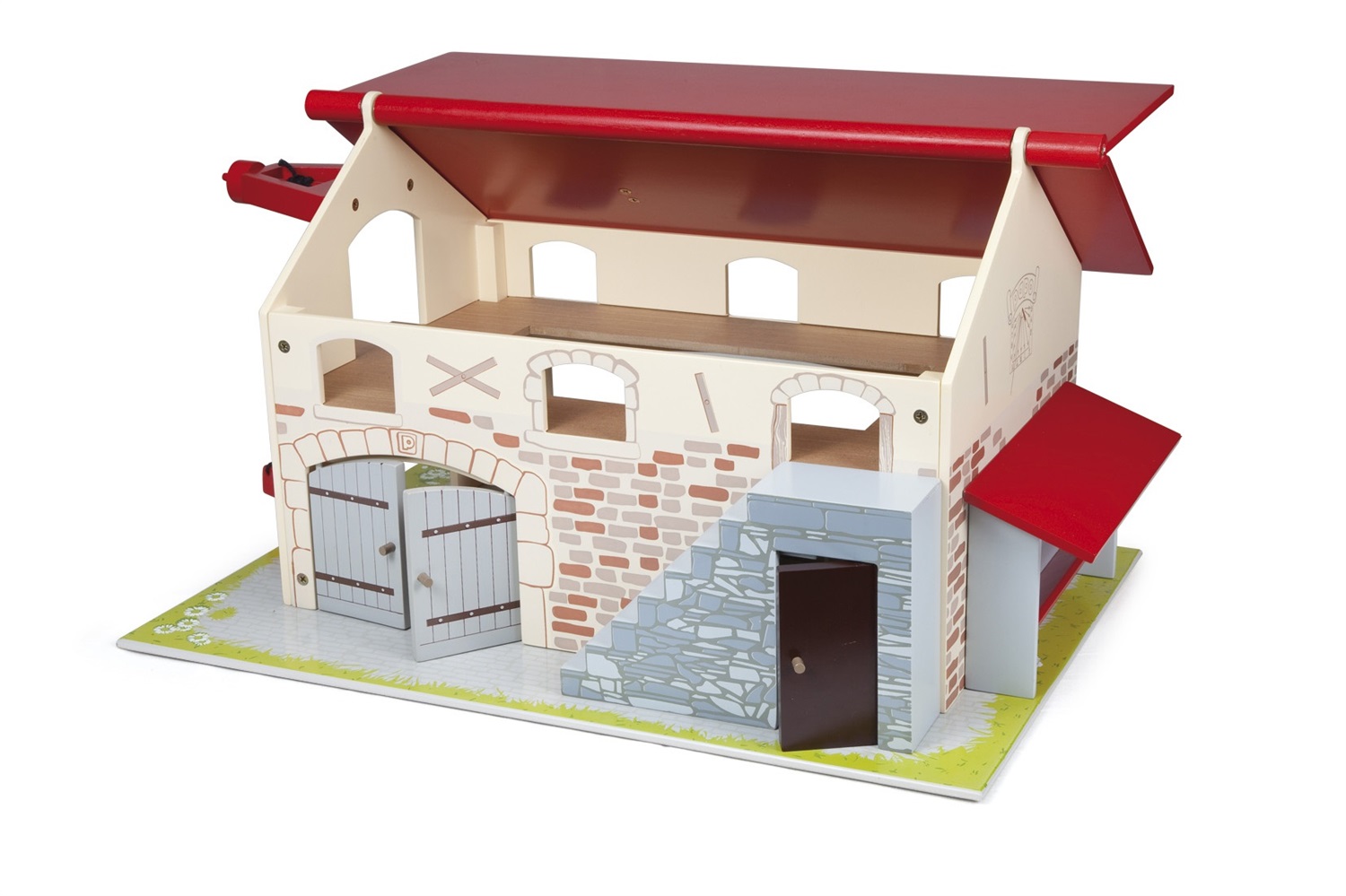 Papo The Big Farm Toy Playset - Fattoria Grande in Legno Multi-colore per Bambini dai 3 Anni