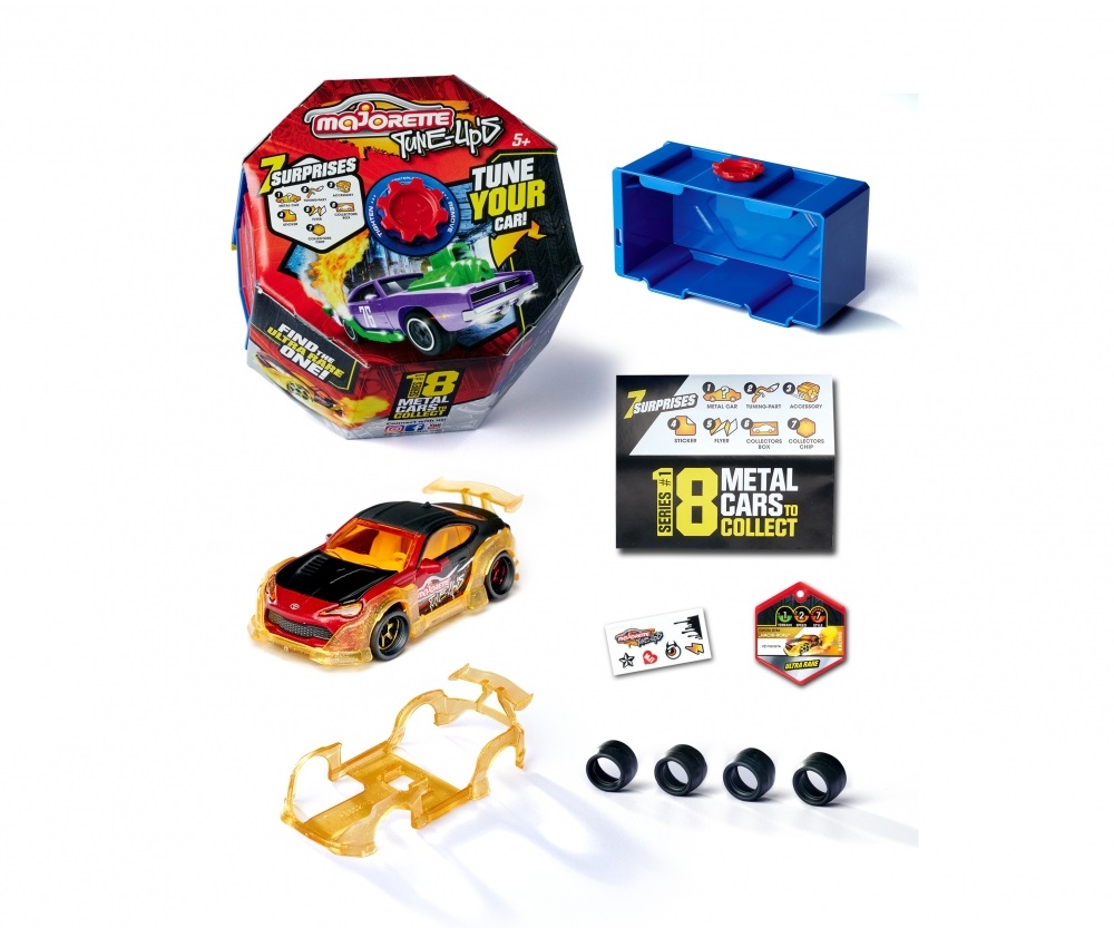 Majorette Tune Up's - Veicolo a Sorpresa in Scala 1:64, Die-Cast, Modelli Assortiti, 5 Anni