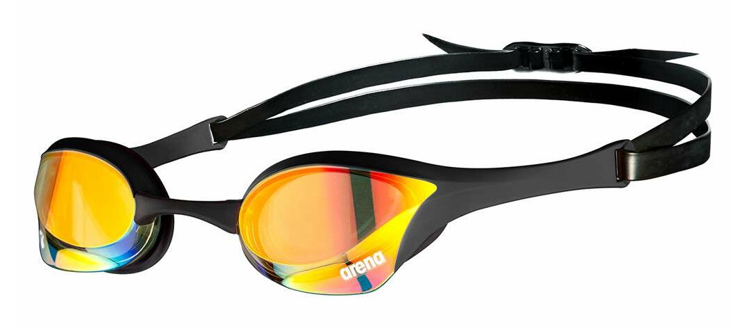 Arena Cobra Ultra Swipe Mirror - Occhialini da Nuoto Unisex con Lenti a Specchio, Cinturino Regolabile e Trattamento Anti Appannamento