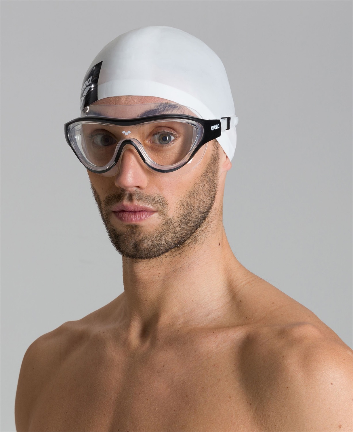 Arena The One Mask - Maschera da Nuoto Unisex con Grandi Lenti, Anti-Appannamento, Protezione UV e Ponte Nasale Autoregolante