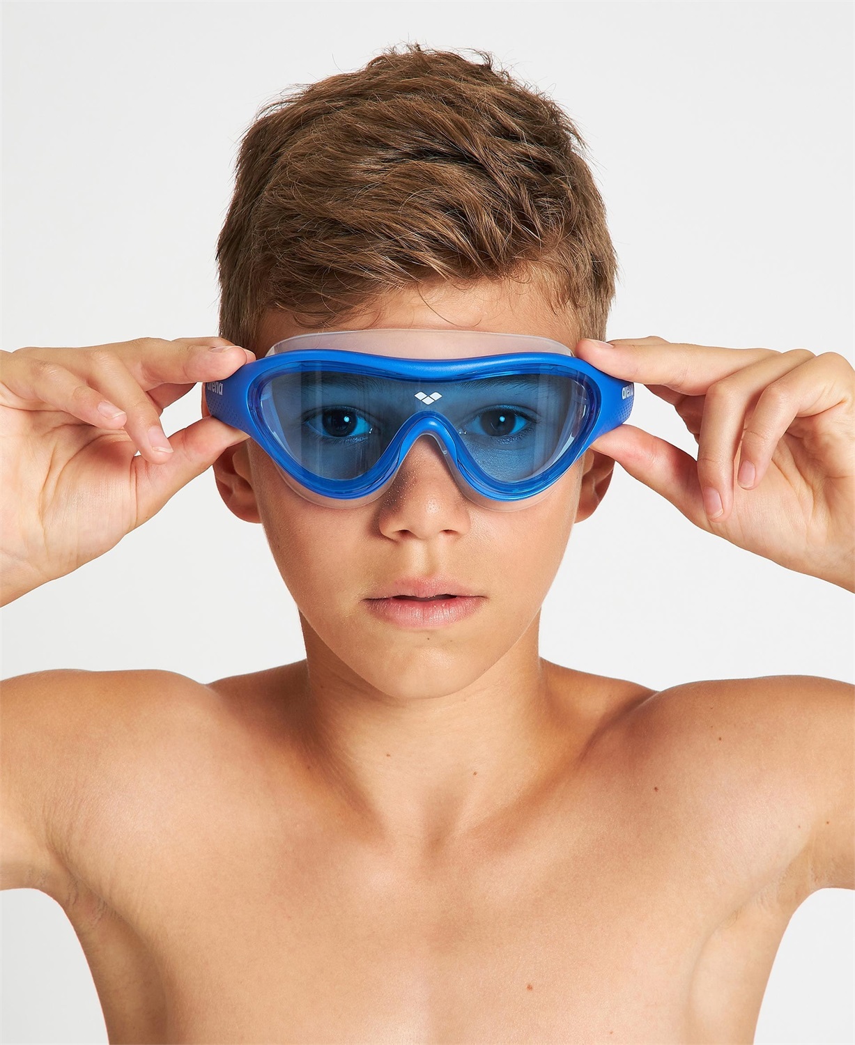 Arena The One Mask Jr - Occhialini da Nuoto Unisex per Bambini 6-12 anni con Trattamento Anti-Appannamento, Guarnizioni Orbit-Proof e Protezione UV