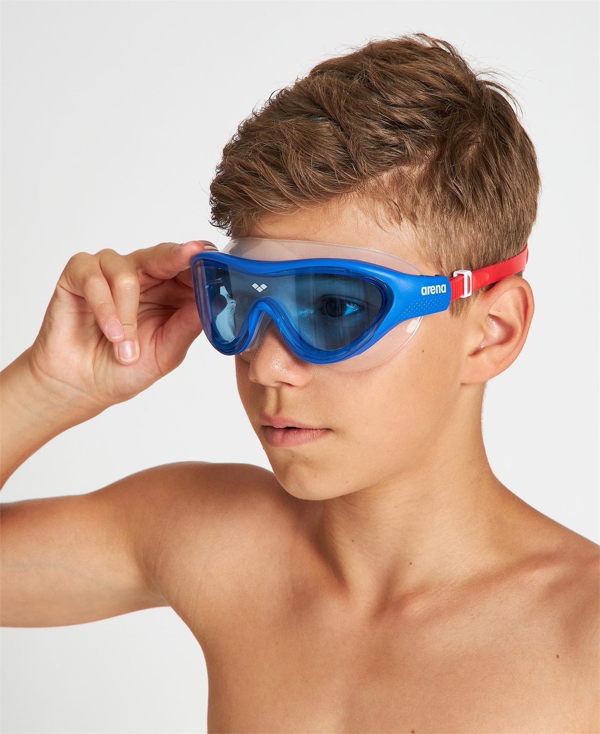 Arena The One Mask Jr - Occhialini da Nuoto Unisex per Bambini 6-12 anni con Trattamento Anti-Appannamento, Guarnizioni Orbit-Proof e Protezione UV