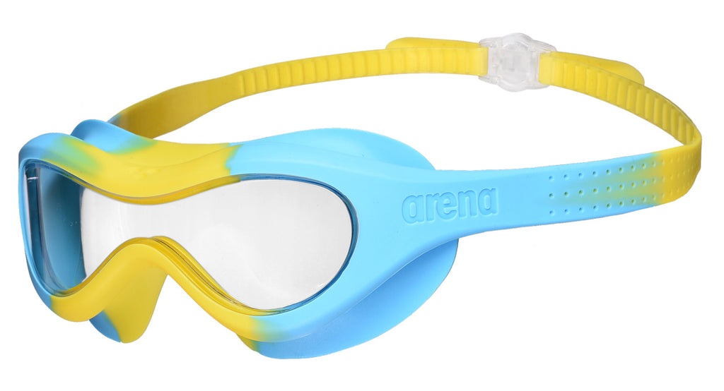 Arena Spider Kids Mask - Occhialini da Nuoto Anti-Appannamento per Bambini con Grandi Lenti e Protezione UV