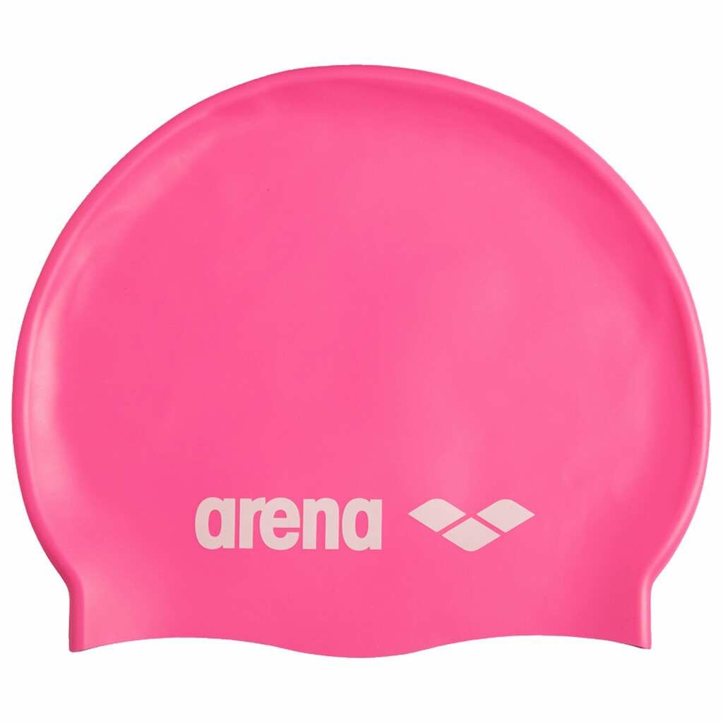 Arena Cuffia da Nuoto Unisex in Silicone Morbido - Confortevole, Antiscivolo, per Allenamento Intensivo, Rosa Brillante