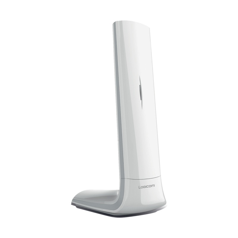 Logicom Luxia 150 Solo - Telefono Cordless Bianco e Grigio con Display Retroilluminato e Vivavoce