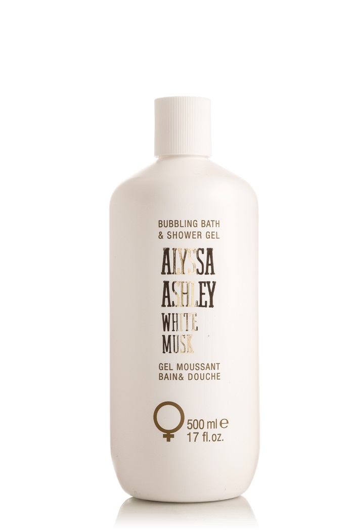 Alyssa Ashley White Musk Bagnoschiuma e Docciaschiuma 500 ml - Gel Detergente Idratante Unisex