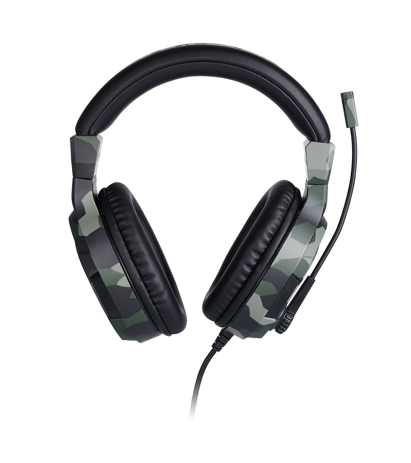 Bigben Interactive Cuffie Gaming PS4OFHEADSETV3GREEN - Cuffie Stereo Camouflage Verde con Microfono e Controllo Volume