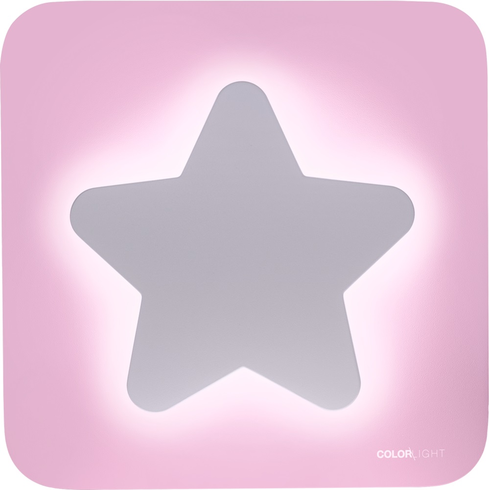 Bigben Altoparlante Wireless con Luce Notturna Stella Rosa - Bluetooth 4.2, Batteria Ricaricabile, Telecomando