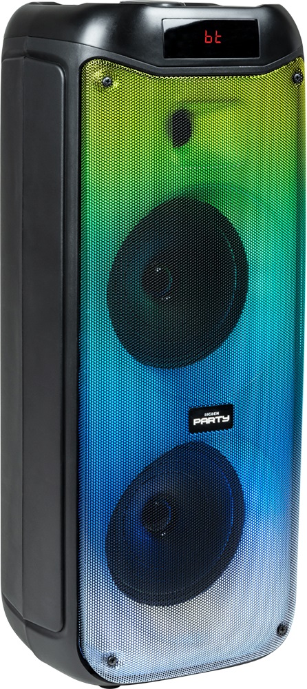 Bigben Cassa Attiva Speaker Wireless Bluetooth Portatile 200W con LED e Microfono - Nero