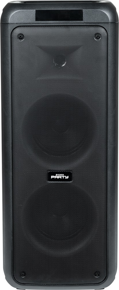 Big Ben PARTYBTHPXL - Altoparlante portatile Bluetooth 600 W con LED Lights, USB, MicroSD, 2 ingressi per Microfono, AUX-IN, telecomando e 2 Microfoni inclusi - Nero