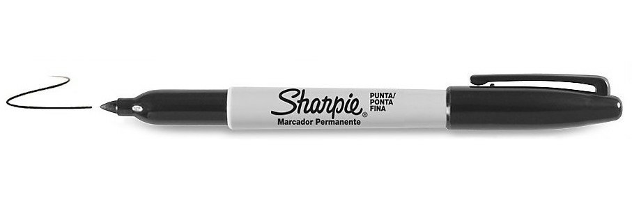 Sharpie Marcatore Permanente Fine Point 1 mm Nero - Conf. 12 pz - Punta Tonda, Resistente all'Acqua e alla Luce