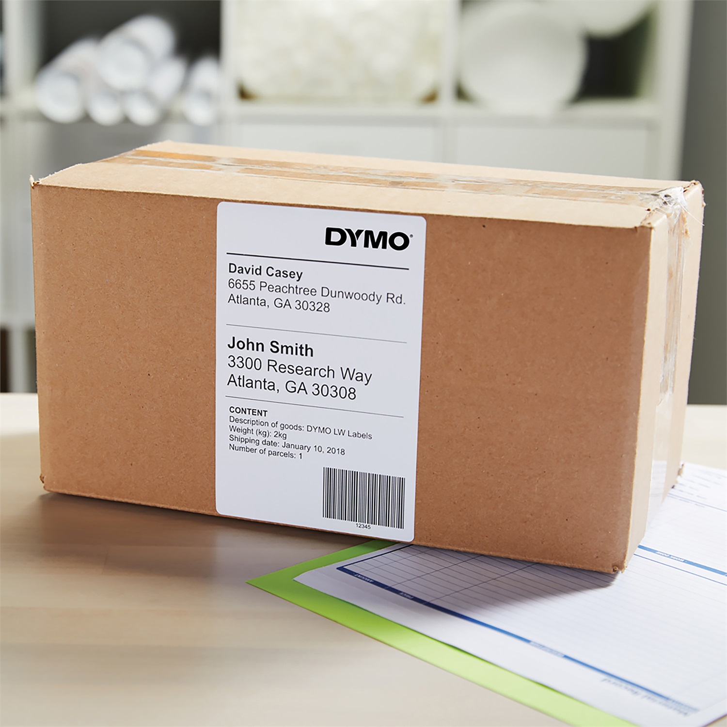 DYMO Etichette di Spedizione Extra Large 104 x 159 mm - Rotolo da 220 Etichette Bianco S0904980